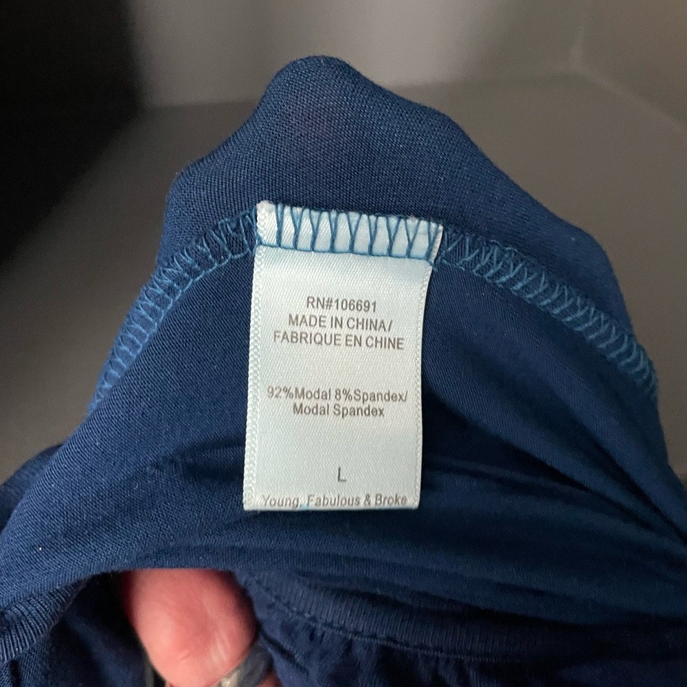 Young, fabulous and broke modal dip dyed halter jumpsuit - Picture 11 of 11